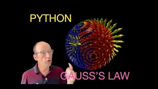 Python Physics 3D Model of Gauss s Law for a Sphere