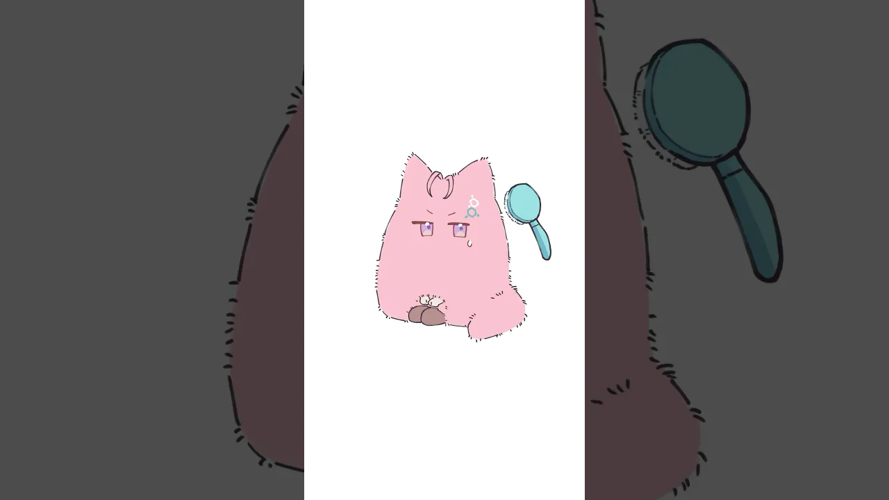 かわいいもふもふなコヨーテ「もふこよ」をブラッシングしてみた結果 #shorts #anime #ホロライブ #hololive #博衣こより