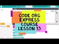 Code org Lesson 13 - Code Org Express Course Lesson 13 Mini Project Sticker Art
