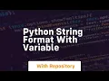 python string format with variable