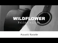 Download Lagu Billie eilish - WILDFLOWER (Acoustic Karaoke) MP3