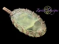 Wire Wrapping Tutorial - Viking Knit Wire Wrapped Cabochon Pendant
