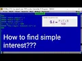 How to write a program in Qbasic to find the simple interest Qbasic Programming CodingWit basic