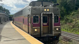 MBTA arrives and departs the Wachusett Station in West Fitchburg MA
