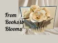 Download Lagu Van boeken tot bloemen, gevouwen vaas van boek, doe-het-zelf cadeau voor een housewarming