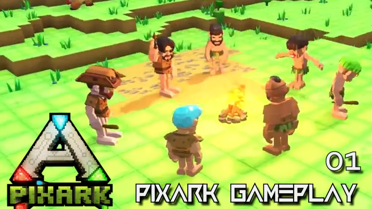 PixARK: NEW JOURNEY BEGINS ALPHA TRIBE E01 !!! ( Pix ARK GAMEPLAY )