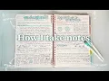 how to take AESTHETIC EFFICIENT notes note-taking study tips