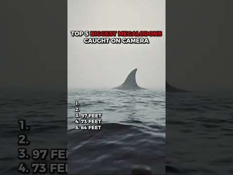 Top 5 biggest megalodons caught on camera #megalodon
