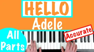 Download How to play HELLO by Adele Piano Chords Accompaniment Tutorial MP3