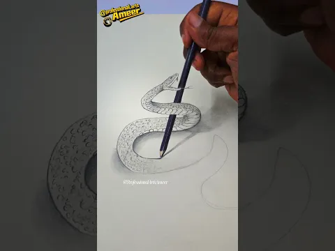 Amazing Snack 3D Drawing 🤯 Looks So Real! #ameerartist #3ddrawing #trending #shorts
