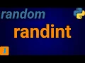 Python Random randint