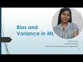 Bias and variance in Machine Learning Bias variance trade-off