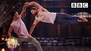 John Whaite and Johannes Radebe dance Couple s Choice to Hometown Glory by Adele BBC Strictly 2021