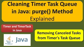 Cleaning Timer Task Queue in Java purge Method Explained Timer and TimerTask in Java