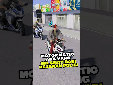 Motor Matic apa Yang selamat dari kejaran polisi #shorts #gtav
