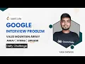 Valid Mountain Array Google Interview Problem Amazon Array LeetCode String Yash Dwivedi
