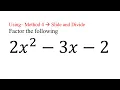 Factor 2x 2 - 3x