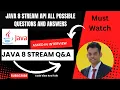 All Possible java 8 Stream API questions asked in interview Java 8 features