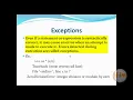 8 exceptions