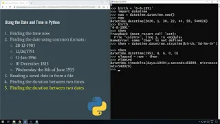 Python - Find the duration between 2 dates Tutorial Part 5