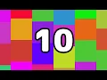 10 Seconds Timer Countdown Colorful Tiles