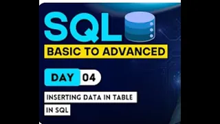 SQL from Basic to Advanced Inserting data in Table in SQL - Day 4