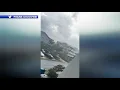 Waterspout caught on forming over Bethany Beach