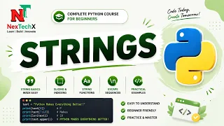 3 Python Strings Tutorial for Beginners String Slicing Functions Escape Sequences Explained