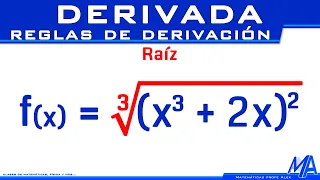 Derivada de una raíz | Regla de la cadena | Reglas de derivación