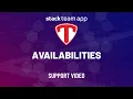 Availabilities - Help Stack Team App