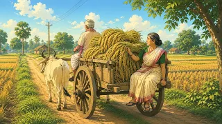 “एक साल की मेहनत का फल | खेत से घर तक धान का सफर”