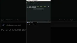 Python Beginner Tutorial Adding Two Numbers