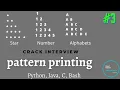 Python Pattern Programs Printing right angle tringle Patterns in Python Pattern Programs Python