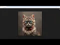 Custom Wall Clock with AI PLUS PRINT in Just One Minute Steampunk British Shorthair