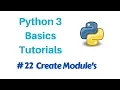 Programming In Python 3 Create Modules
