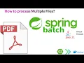 Spring Batch Multi-File Input Upload PDF and Virtual Threads support Ep 3