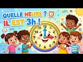 Quelle heure est-il Learn to Tell Time in French Fun for Kids