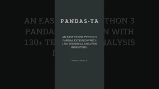 3 useful technical analysis libraries in Python