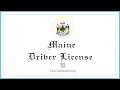 Maine Driver License - What You need to get started