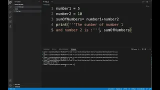 19 Arithmetic Operators in Python Examples on Visual Studio Code Python Learning