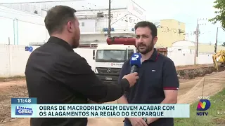 Obras de macrodrenagem avançam para reduzir alagamentos no Ecoparque