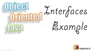 65 Java Interfaces Example