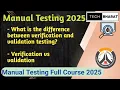 What is the difference between verification and validation testing Verification vs validation