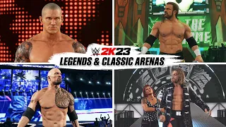 WWE 2K23 Legends Entrances Classic Arenas Randy Orton Edge The Rock Triple H More