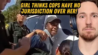 Girl Thinks Cops have No Jurisdiction Over Her!