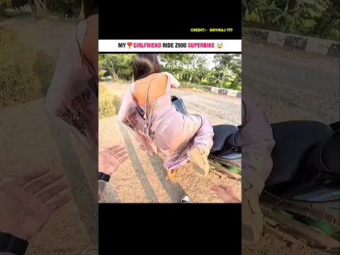 My Girlfriend Rides a Z900 in a Saree๐|| Traditional Look Superbike Power!๐ฅ#shorts #motovlog #rider
