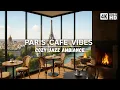Download Lagu Paris Iconic Cafe Ambience Across Day|Eiffel tower, Champs-Élysées,Relaxing Jazz \u0026 Cozy Fire