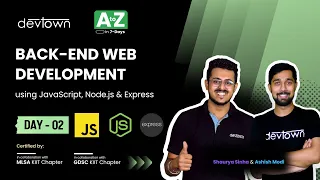 LIVE DAY 02 - Backend Web Development using JavaScript Node js Express COMPLETE in 7