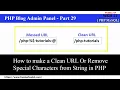PHP Blog Admin Panel 29 Make clean url in php remove special characters from url URL Validation