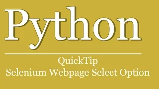 QuickTip - Python Tutorial